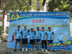 THAM GIA GIẢI BÓNG CHUYỀN NAM CÔNG NHÂN, VIÊN CHỨC, LAO ĐỘNG THỊ XÃ BẾN CÁT NĂM 2022.
