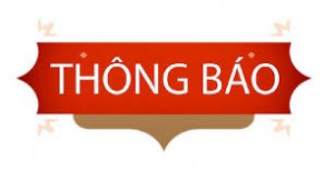 THÔNG BÁO
