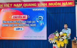 TIẾT DẠY MÔN CÔNG NGHỆ LỚP 3 VÀ BÁO CÁO CHUYÊN ĐỀ ỨNG DỤNG AI TRONG DẠY HỌC