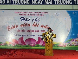Hội thi “Giáo viên Tài năng” lần thứ I của Trường Tiểu học Thới Hòa