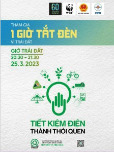 Thông báo tham gia 1 giờ tắt điện vì Trái Đất