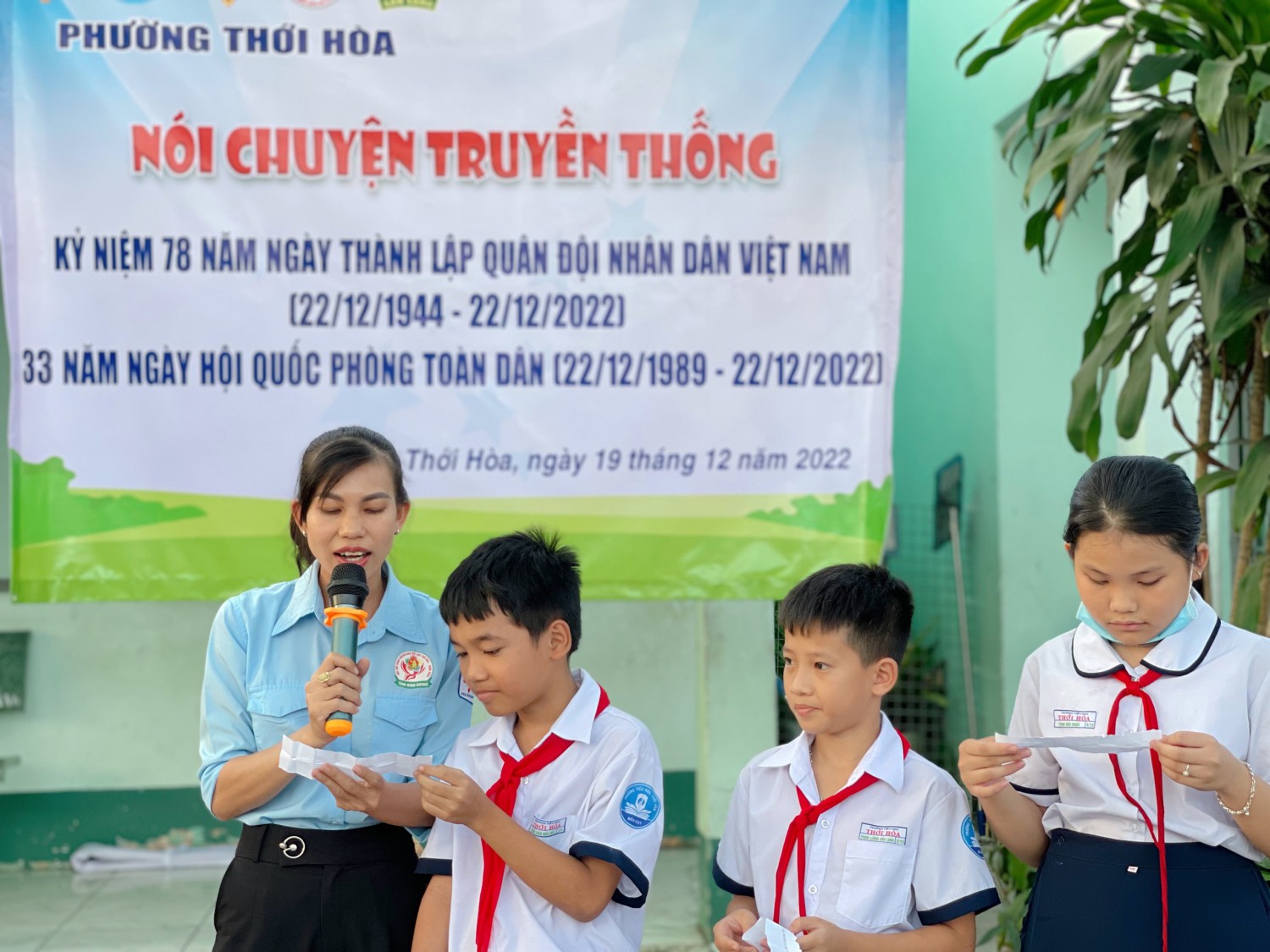 NÓI CHUYỆN TRUYỀN THỐNG TẠI TRƯỜNG TIỂU HỌC THỚI HÒA