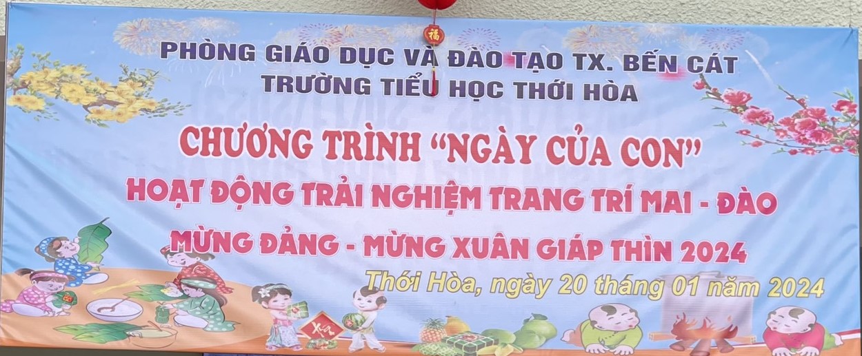 CHƯƠNG TRÌNH NGÀY CỦA CON VÀ HỘI THI TRANG TRÍ MAI - ĐÀO MỪNG ĐẢNG MỪNG XUÂN GIÁP THÌN NĂM 2024