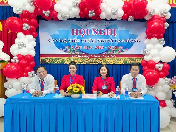 HỘI NGHỊ VIÊN CHỨC VÀ NGƯỜI LAO ĐỘNG NĂM HỌC 2025 – 2026